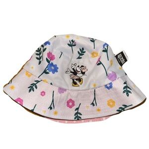 Girl's Minnie Floral Reversible Bucket Hat